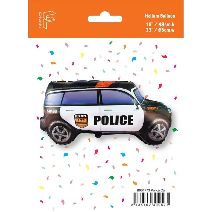 Balon foliowy Police Car, samochód policyjny 48x85 cm