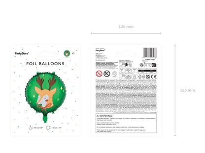 Balon foliowy „Renifer” – 45cm