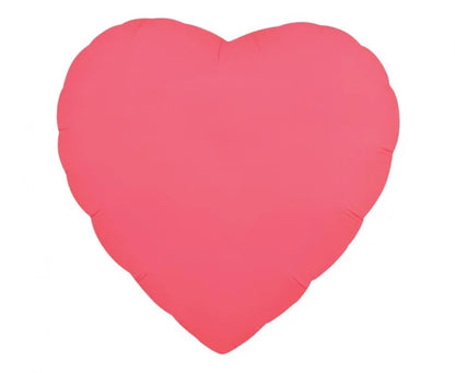 Balon Foliowy Serce – Czerwony Fluor