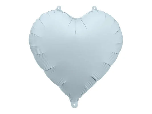 Balon foliowy Serce – mglisty niebieski 45 cm (matowy)