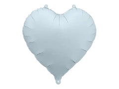 Balon foliowy Serce – mglisty niebieski 45 cm (matowy)
