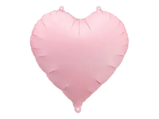 Balon foliowy Serce – różowy 45 cm (matowy)