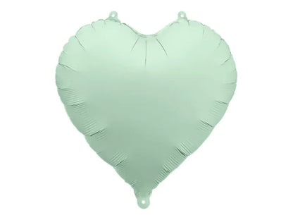 Balon foliowy Serce – zielony 45 cm (matowy)