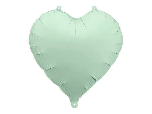 Balon foliowy Serce – zielony 45 cm (matowy)