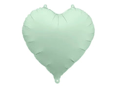 Balon foliowy Serce – zielony 45 cm (matowy)