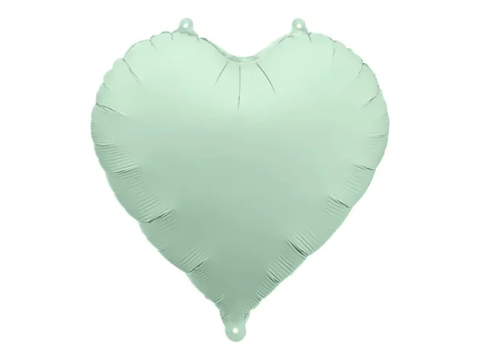 Balon foliowy Serce – zielony 45 cm (matowy)