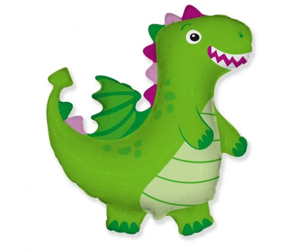 Balon foliowy smok zielony – 92 cm Flexmetal Balloons