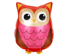 Balon foliowy Sowa – 40 × 35 cm różowy - Balloons