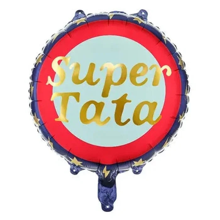 Balon foliowy Super Tata, 45 cm, mix