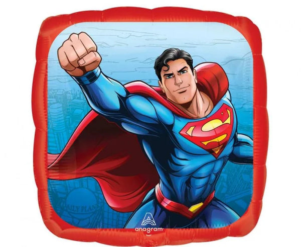 Balon foliowy Superman 43 cm (17’’) – kwadratowy 1 szt. Anagram - Balloons