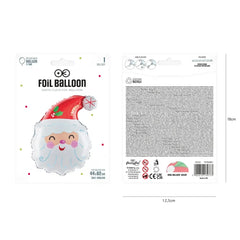 Balon foliowy Święty Mikołaj – 44 × 62 cm - Balloons