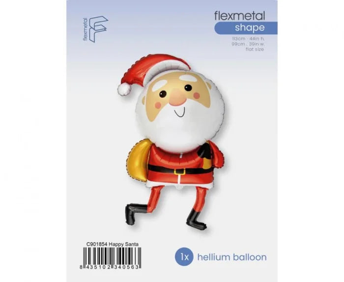 Balon foliowy Święty Mikołaj 44x39 cali – dekoracja świąteczna od Flexmetal - Balloons