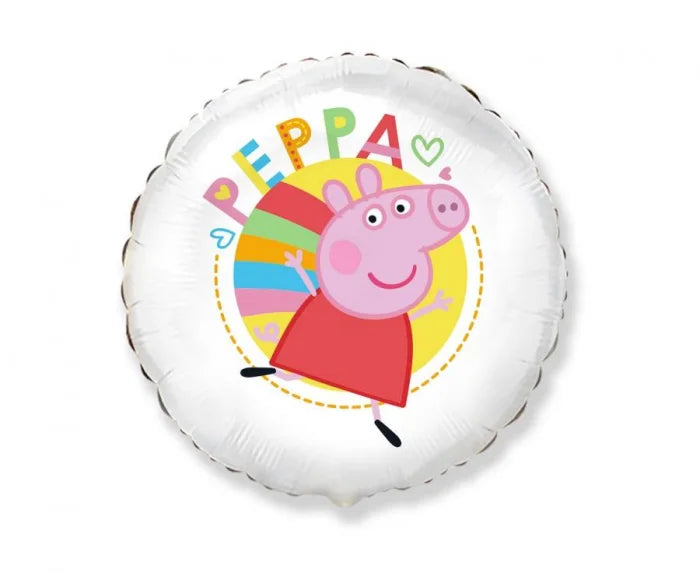 Balon Foliowy Świnka Peppa Biały – Flexmetal – Urocza Dekoracja