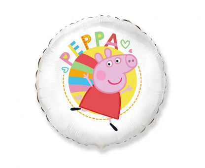 Balon Foliowy Świnka Peppa Biały – Flexmetal – Urocza Dekoracja