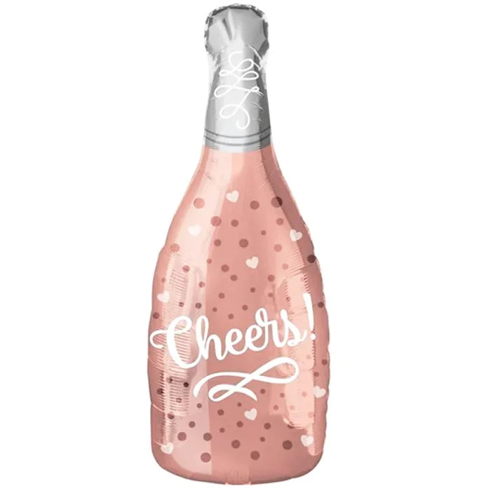 Balon foliowy Szampan Cheers – różowy Prosecco 49 × 98 cm