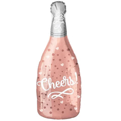 Balon foliowy Szampan Cheers – różowy Prosecco 49 × 98 cm