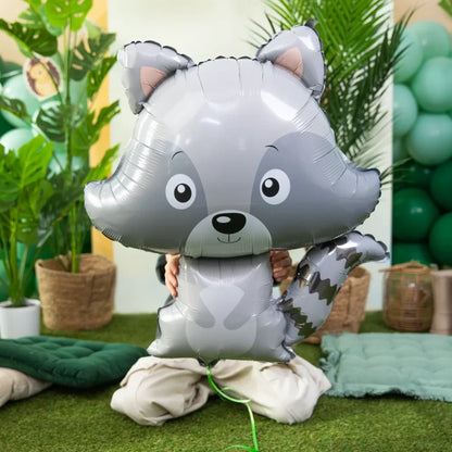 Balon foliowy Szop 64 × 85 cm – urocza dekoracja na urodziny leśne przyjęcia i eventy dla dzieci - Balloons