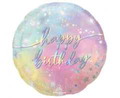 Balon foliowy Teczowy Happy Birthday opalenizujący 46 cm (18 cali)