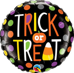 Balon foliowy „Trick or Treat” – Cukierek albo Psikus 45 cm (18”) Qualatex - Balloons