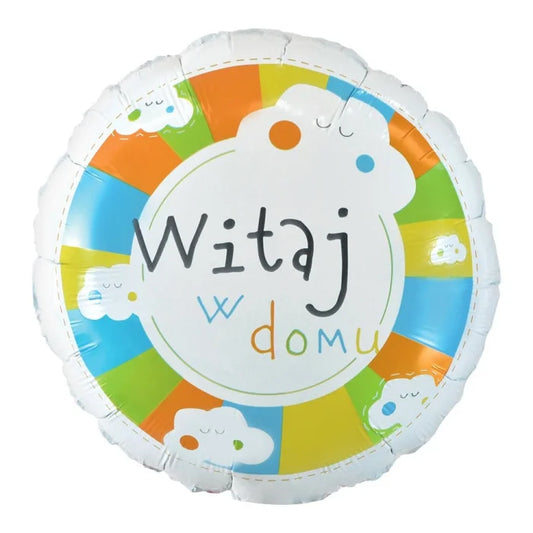 Balon foliowy Witaj w domu, 18 cali