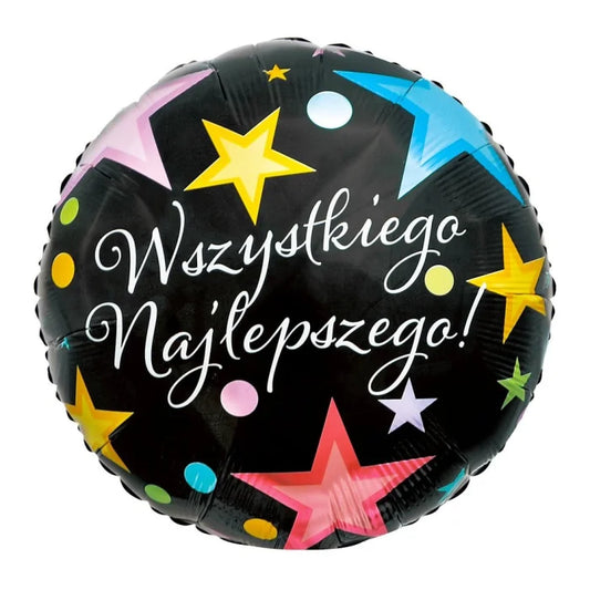 Balon foliowy Wszystkiego Najlepszego, 18 cali