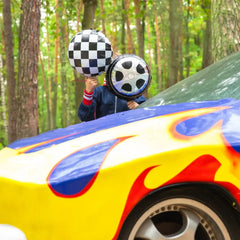 Balon foliowy Wyścigi Samochodowe – Koło 45 × 50 cm - Balloons