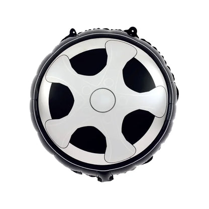 Balon foliowy Wyścigi Samochodowe – Koło 45 × 50 cm - Balloons