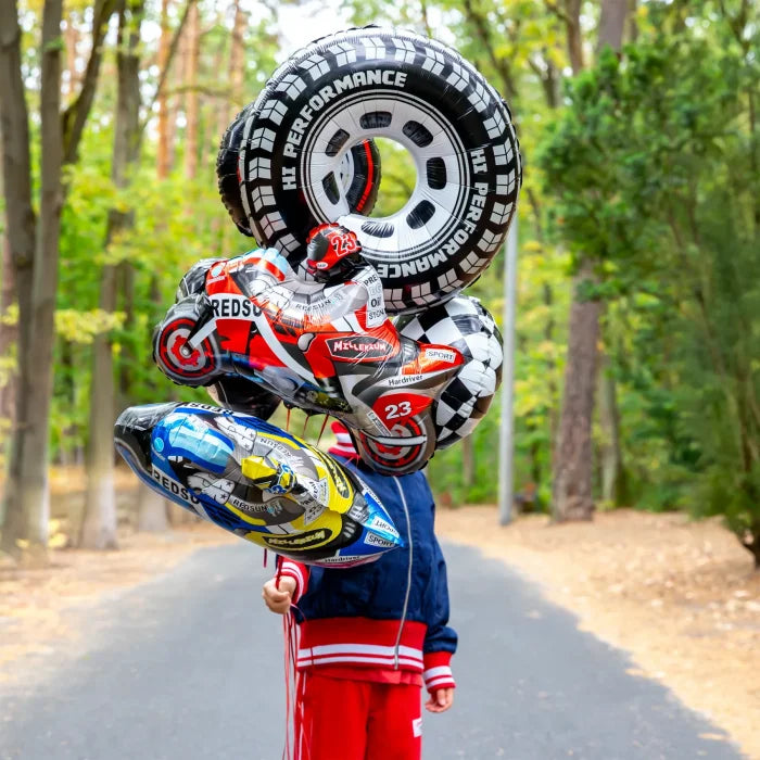 Balon foliowy Wyścigi Samochodowe – Koło 68 × 75 cm - Balloons