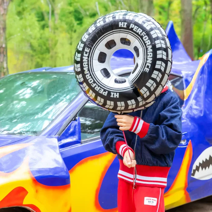 Balon foliowy Wyścigi Samochodowe – Koło 68 × 75 cm - Balloons
