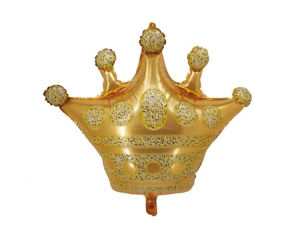 Balon foliowy złoty – korona 66x53 cm
