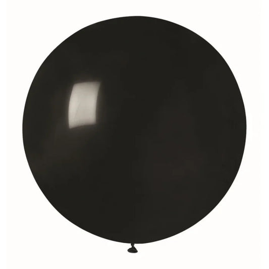 Balon G220 GIGANT, kula pastelowa czarny, 75cm