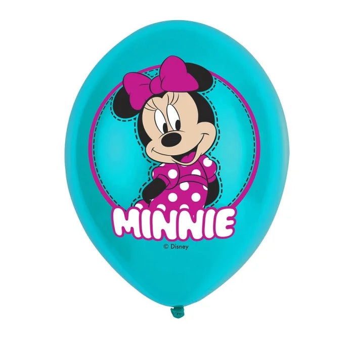 Balon lateksowy 11" Minnie Mouse, 6 szt.