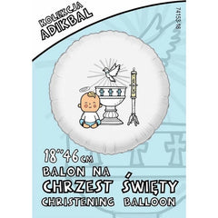 Balon ADIKBAL 18'' Chrzest Chłopiec