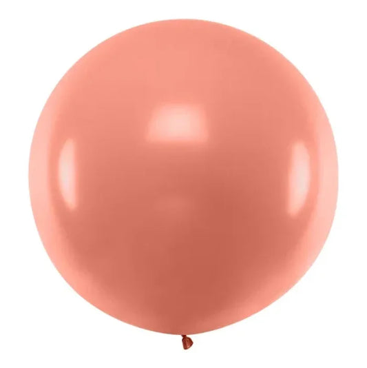 Balon okrągły 1m, Metallic Rose Gold