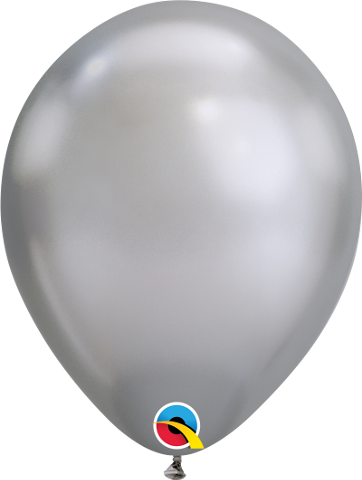 Balon QL 7'' chrom srebrny 100szt