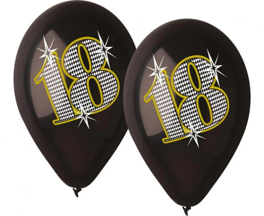 Balony ’18’’ Czarne 12” (30 cm) 5 sztuk – Gemar