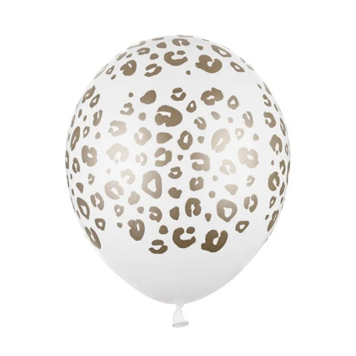 Balony 30 cm, Cętki, Pastel Pure White