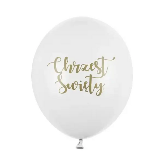 Balony 30 cm, Chrzest Święty, Pastel Pure White