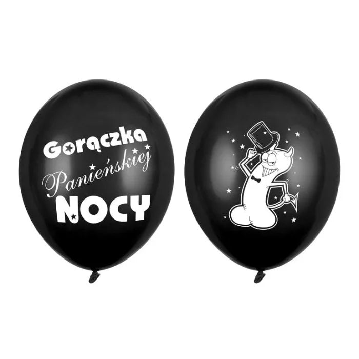 Balony 30cm Gorączka..., P. Black