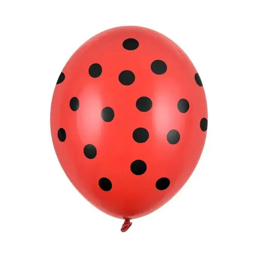 Balony 30cm, Kropki, Pastel Poppy Red