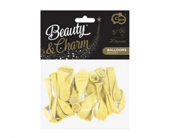 Balony „Beauty&Charm” – makaronowe waniliowe 20 szt. 5’’ 13cm