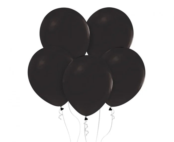 Balony Beauty & Charm pastelowe czarne – 46 cm 5 szt. Godan S.A. - Balloons