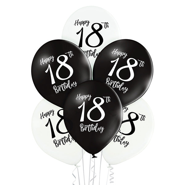 Balony Belbal D11, 30 cm Birthday 18