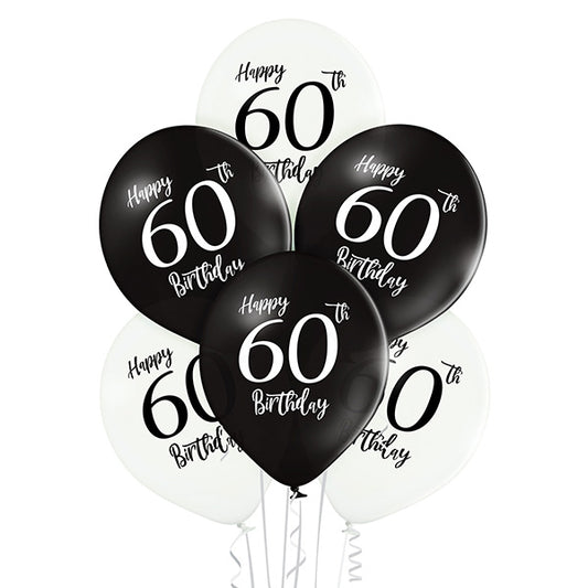 Balony Belbal D11, 30 cm Birthday 60