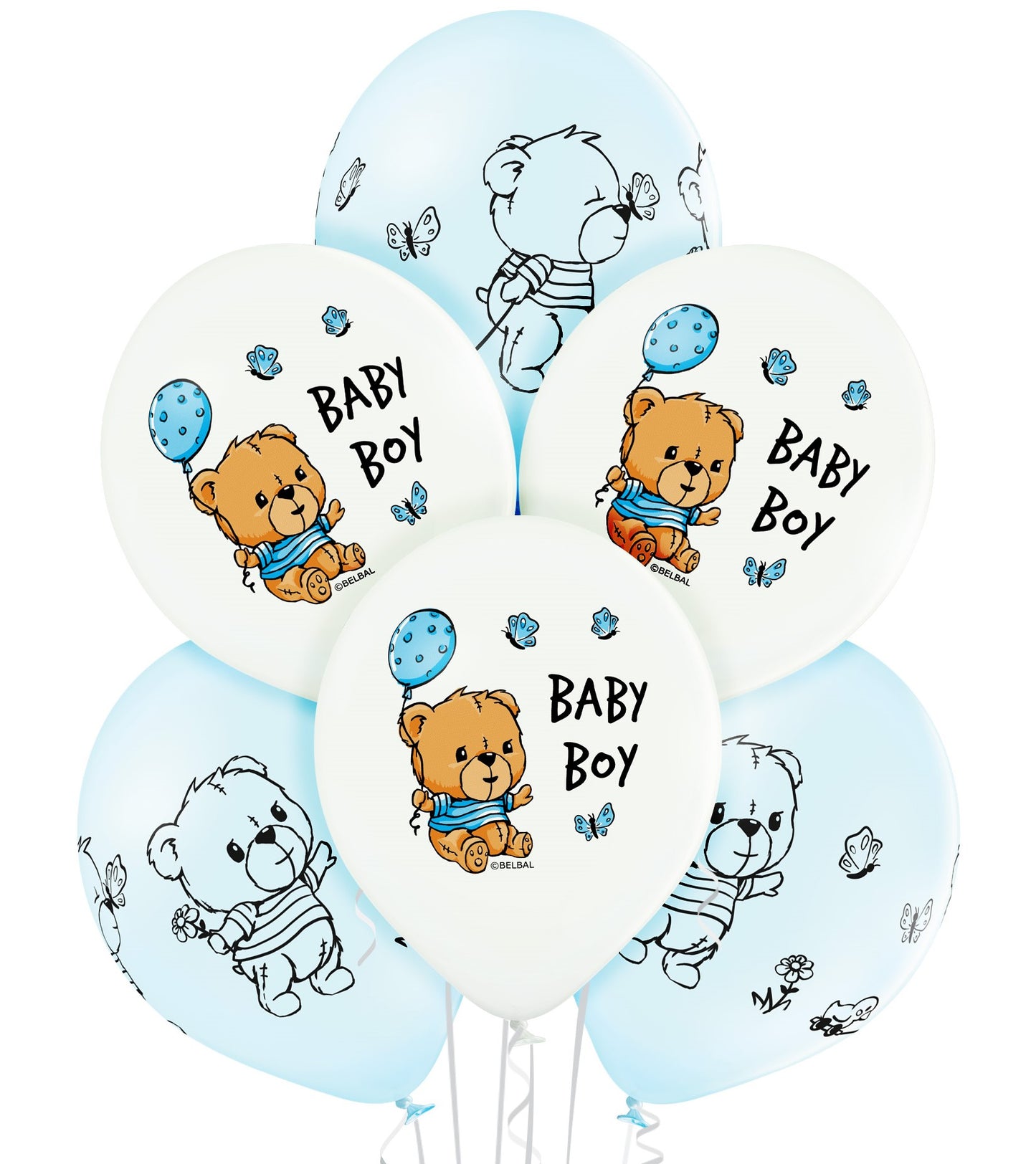 Balony Belbal D11, 30 cm, Cute Baby Boy