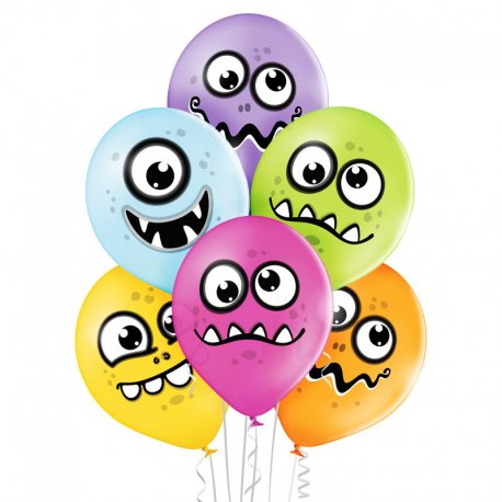 Balony Belbal D11, 30 cm Funny Monsters