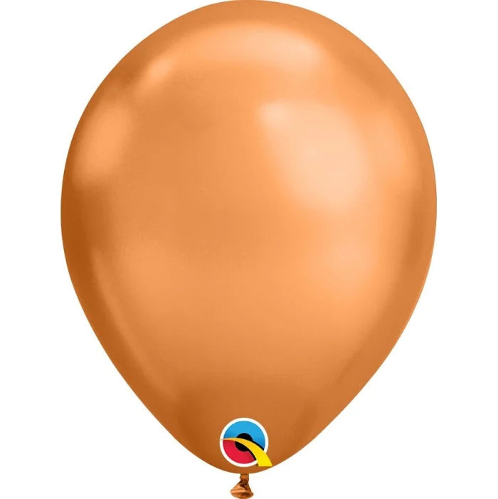 Balony CHROM pomarańczowe MIEDZIANE - 11" QL 100 szt.