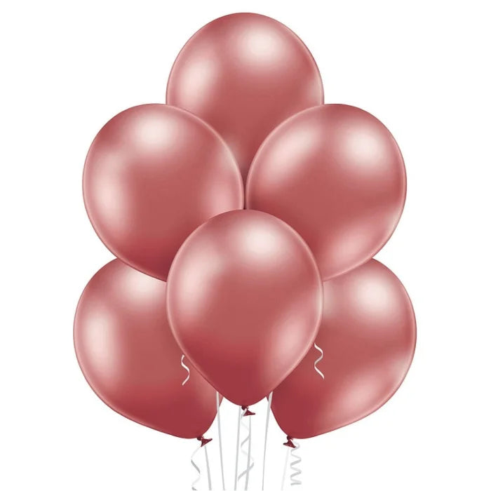 Balony chromowane Różowo-Złote, B105, 30 cm