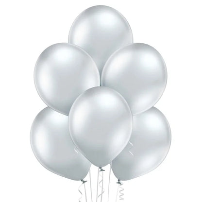 Balony chromowane Srebrne, B105, 30 cm