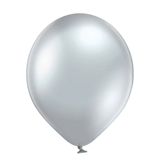 Balony chromowane Srebrne, B105, 30 cm